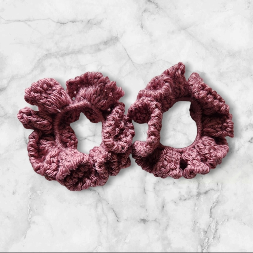 Plum Wine scrunchies Set Of 2
